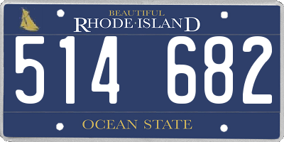 RI license plate 514682
