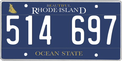RI license plate 514697