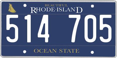 RI license plate 514705