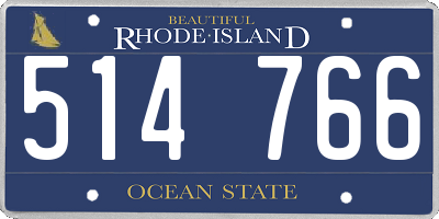 RI license plate 514766
