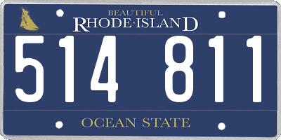 RI license plate 514811