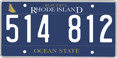 RI license plate 514812
