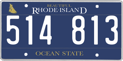 RI license plate 514813