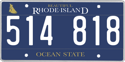 RI license plate 514818