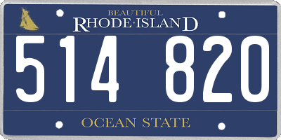 RI license plate 514820