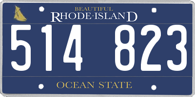 RI license plate 514823