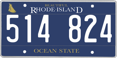 RI license plate 514824