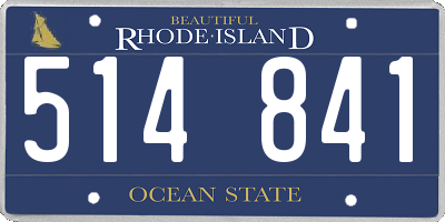 RI license plate 514841