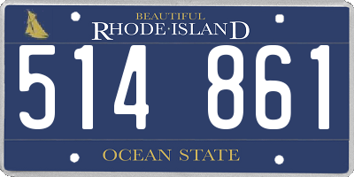 RI license plate 514861