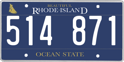 RI license plate 514871