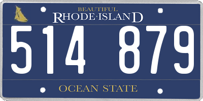 RI license plate 514879