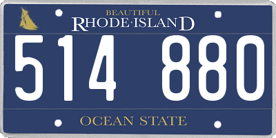 RI license plate 514880
