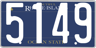 RI license plate 5149