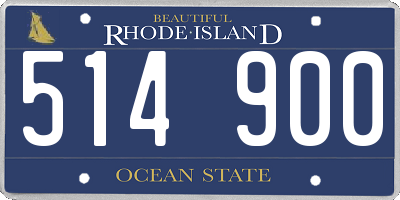 RI license plate 514900