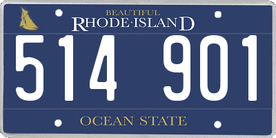 RI license plate 514901