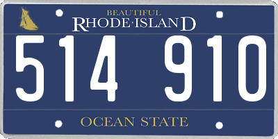 RI license plate 514910