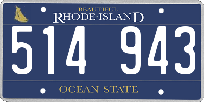 RI license plate 514943