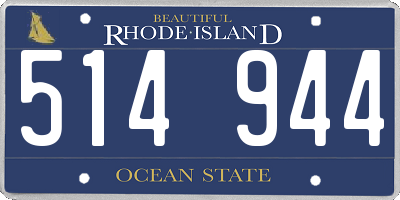 RI license plate 514944