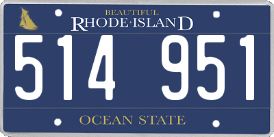 RI license plate 514951