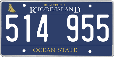 RI license plate 514955