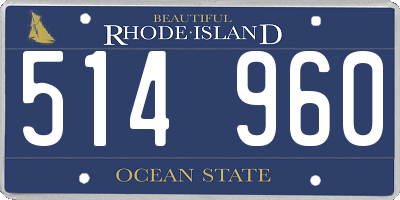 RI license plate 514960