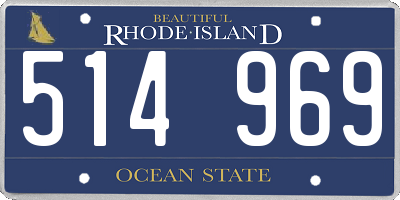 RI license plate 514969