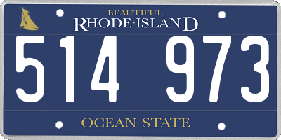 RI license plate 514973