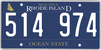 RI license plate 514974