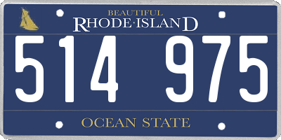 RI license plate 514975