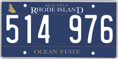 RI license plate 514976