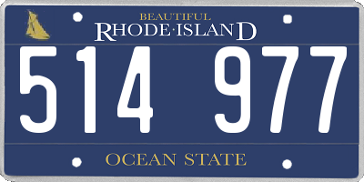 RI license plate 514977