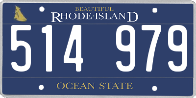 RI license plate 514979