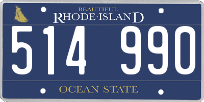 RI license plate 514990