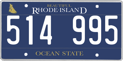 RI license plate 514995