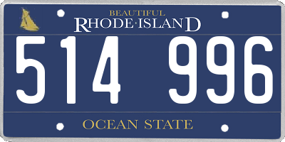 RI license plate 514996