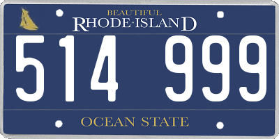 RI license plate 514999