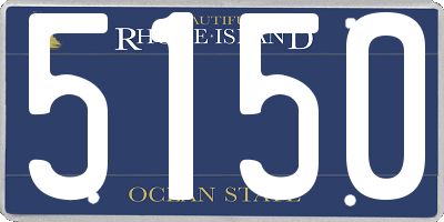RI license plate 5150