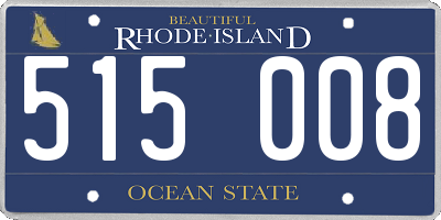 RI license plate 515008