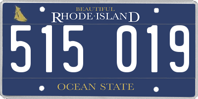 RI license plate 515019
