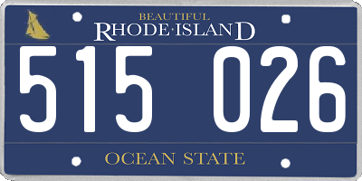 RI license plate 515026