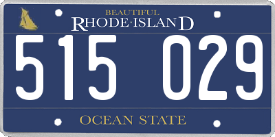 RI license plate 515029
