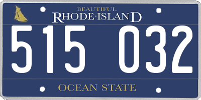 RI license plate 515032