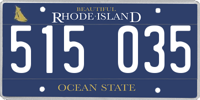 RI license plate 515035
