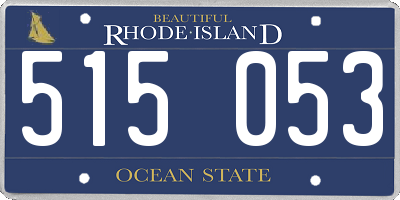 RI license plate 515053