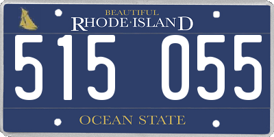 RI license plate 515055