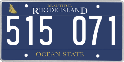 RI license plate 515071