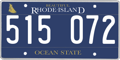 RI license plate 515072