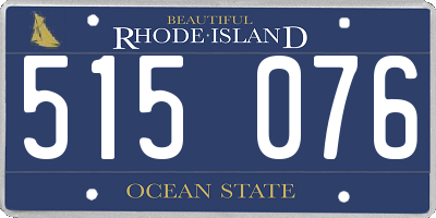 RI license plate 515076