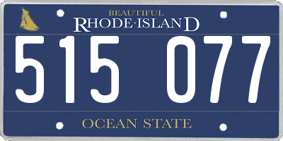 RI license plate 515077