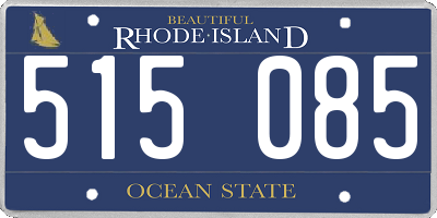 RI license plate 515085